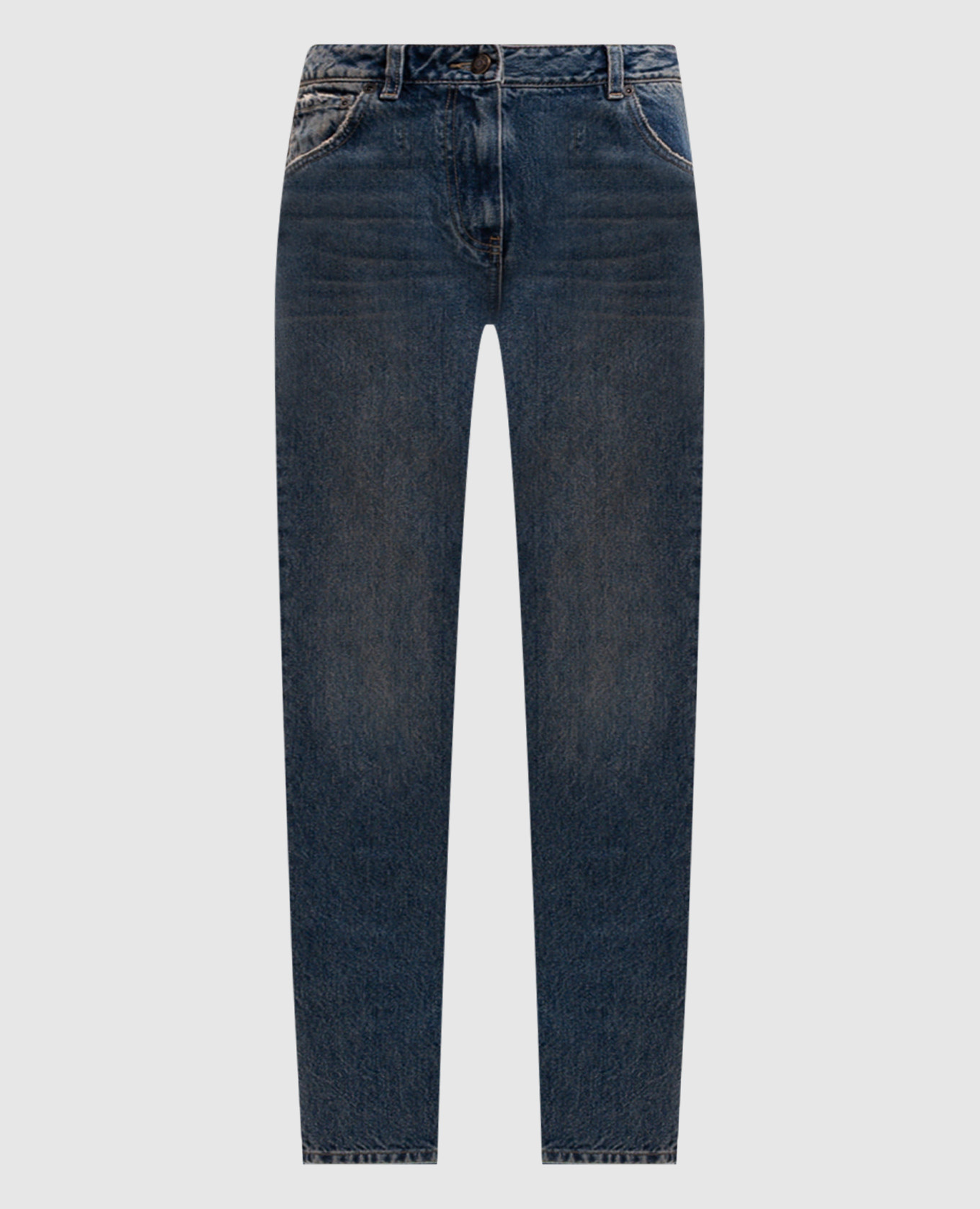 Blue jeans with a worn effect Magda Butrym