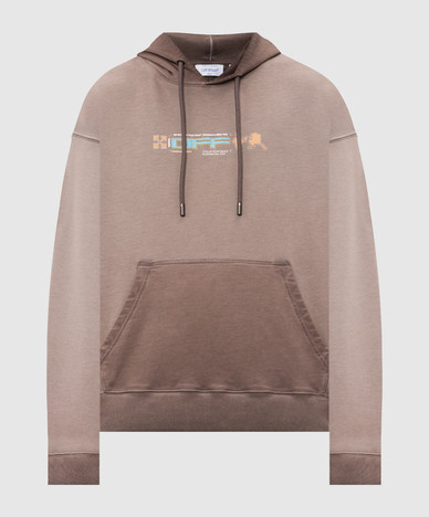 Brown Archi Geography Arrow Hoodie