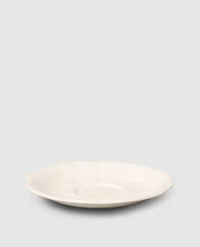 Geminiano Cozzi 1765 White porcelain saucer for coffee cup Burano SKBBU061000