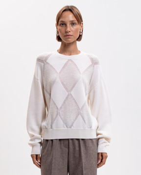 Peserico Ivory wool jumper A99227F07A9340