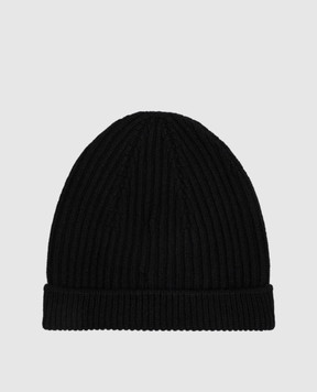 Bertolo Cashmere Black cashmere hat 500019000005