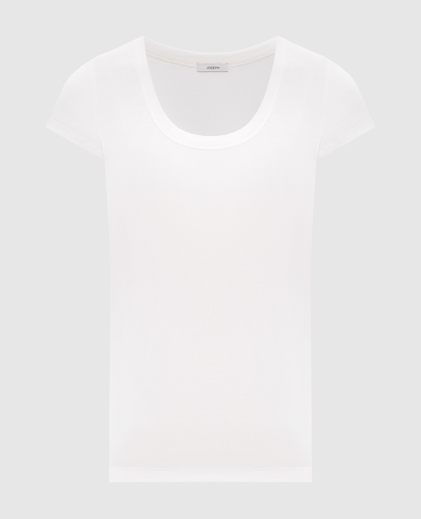 Saba white ribbed T-shirt