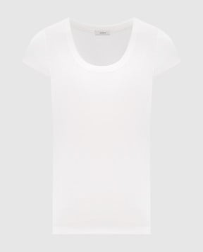 JOSEPH Saba white ribbed T-shirt JF009684