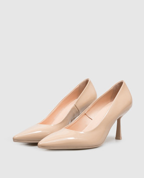 AGL Beige patent leather Alla shoes ALLA PUMP