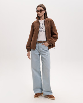 Babe Pay Pls Brown suede jacket 2602SUEDE