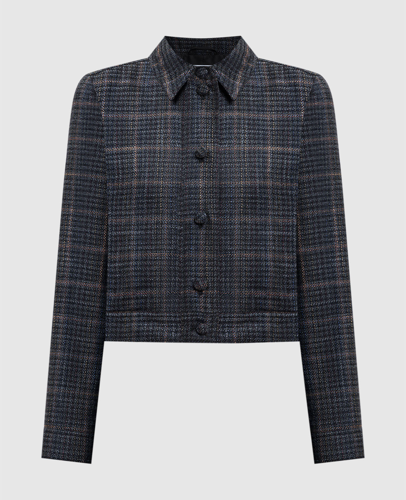 

Thereza grey wool and silk cropped jacket Gabriela Hearst