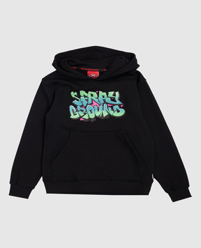 Sprayground Children's black hoodie Catch The Bear SPY1397EBLK
