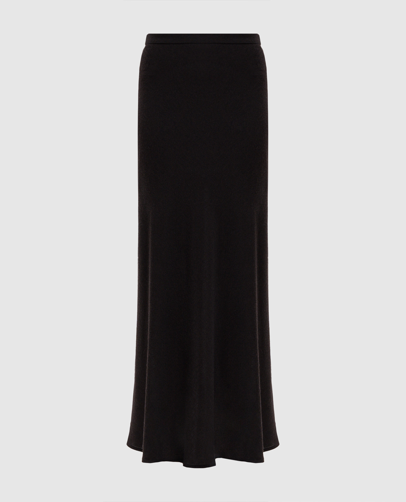 Brown maxi skirt with wool