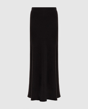 Twinset Brown maxi skirt with wool 262TF2073