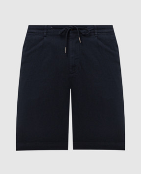 Woolrich Blue linen shorts CFWOSH2003MRUT5288
