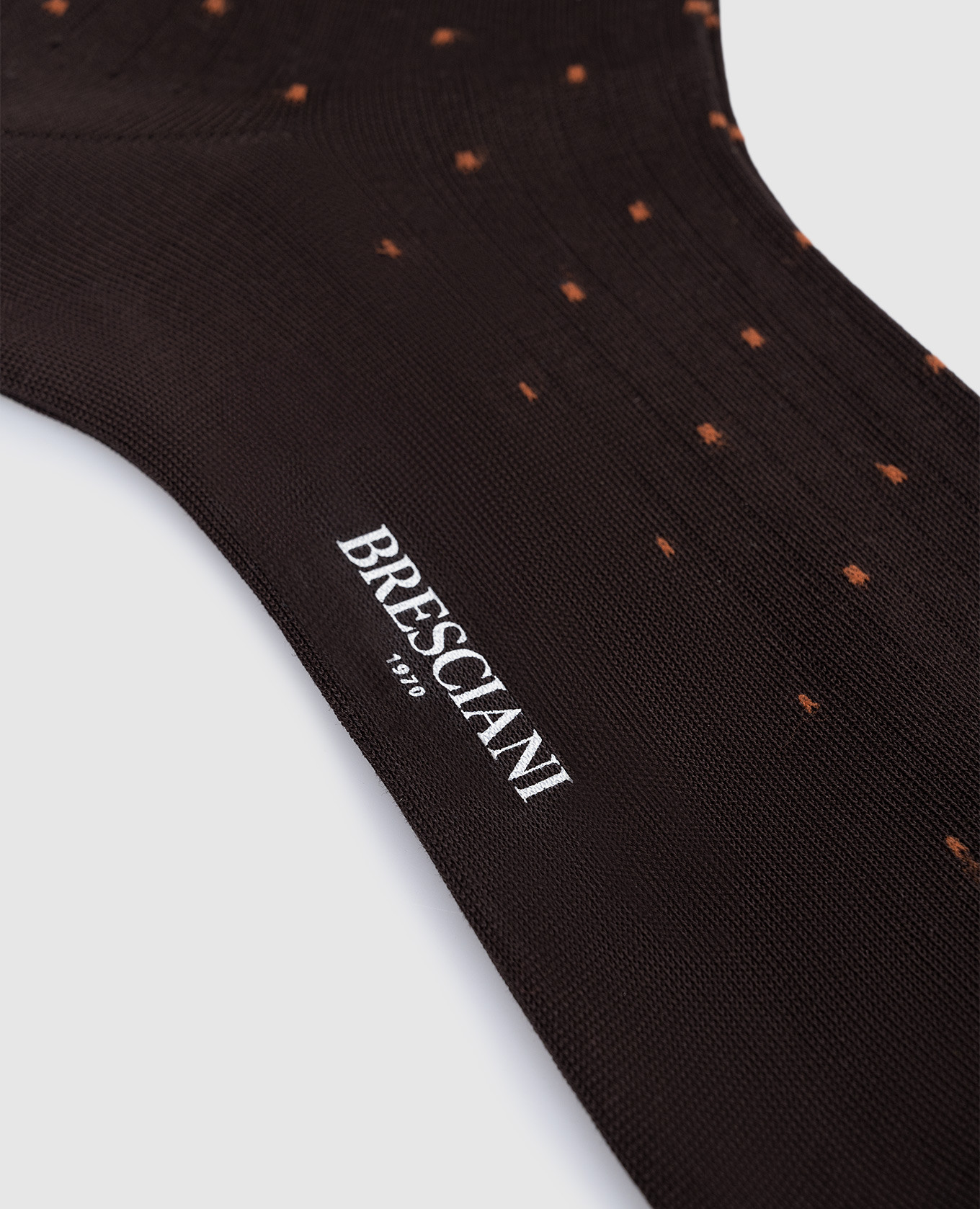 

Brown polka dot socks Bresciani