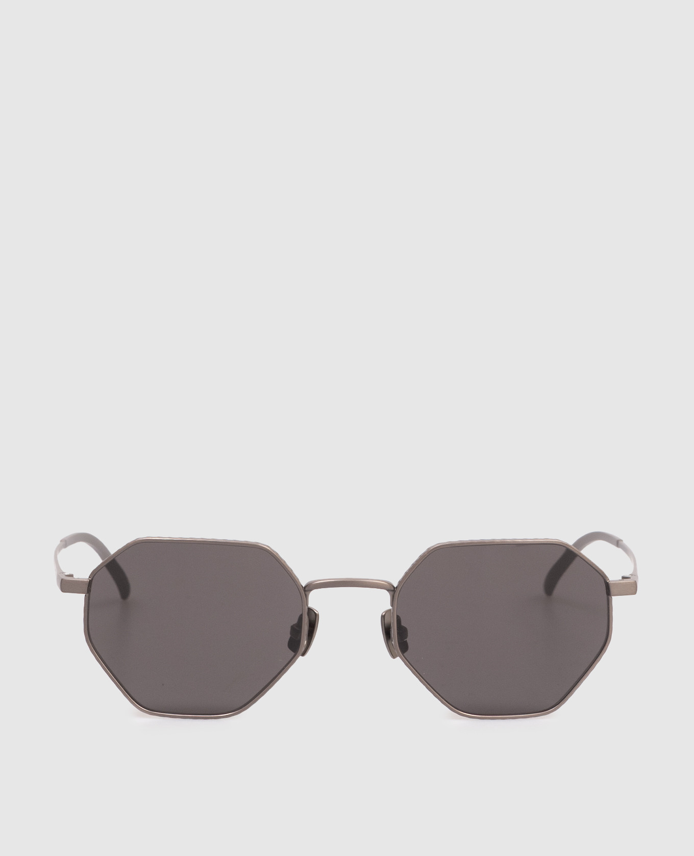 Grey Intrecciato Titanium Sunglasses