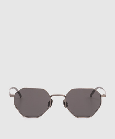 Grey Intrecciato Titanium Sunglasses