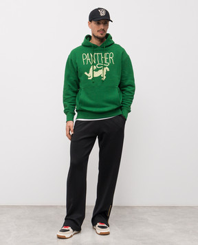Valentino Green Panther hoodie 8V3MF28NBC6