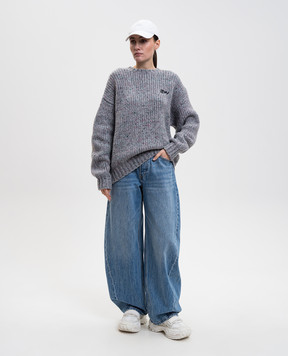 Alexander Wang Blue banana jeans with logo 4DC1264111