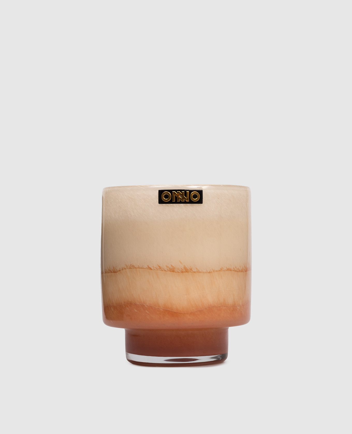 

Art Gigi  candle with Precious Oud scent in a glass candle holder Onno, Orange