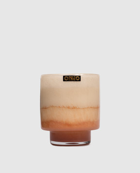 Onno Art Gigi M candle with Precious Oud scent in a glass candle holder ON801PO
