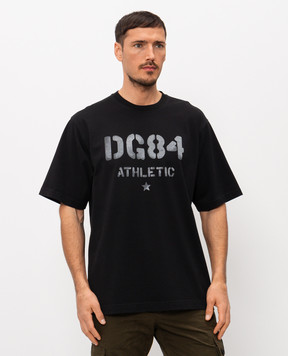Dolce&Gabbana Black t-shirt with logo print G8PN9TG7PZL