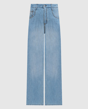 Ermanno Scervino Blue jeans with linen D487P705ZIW