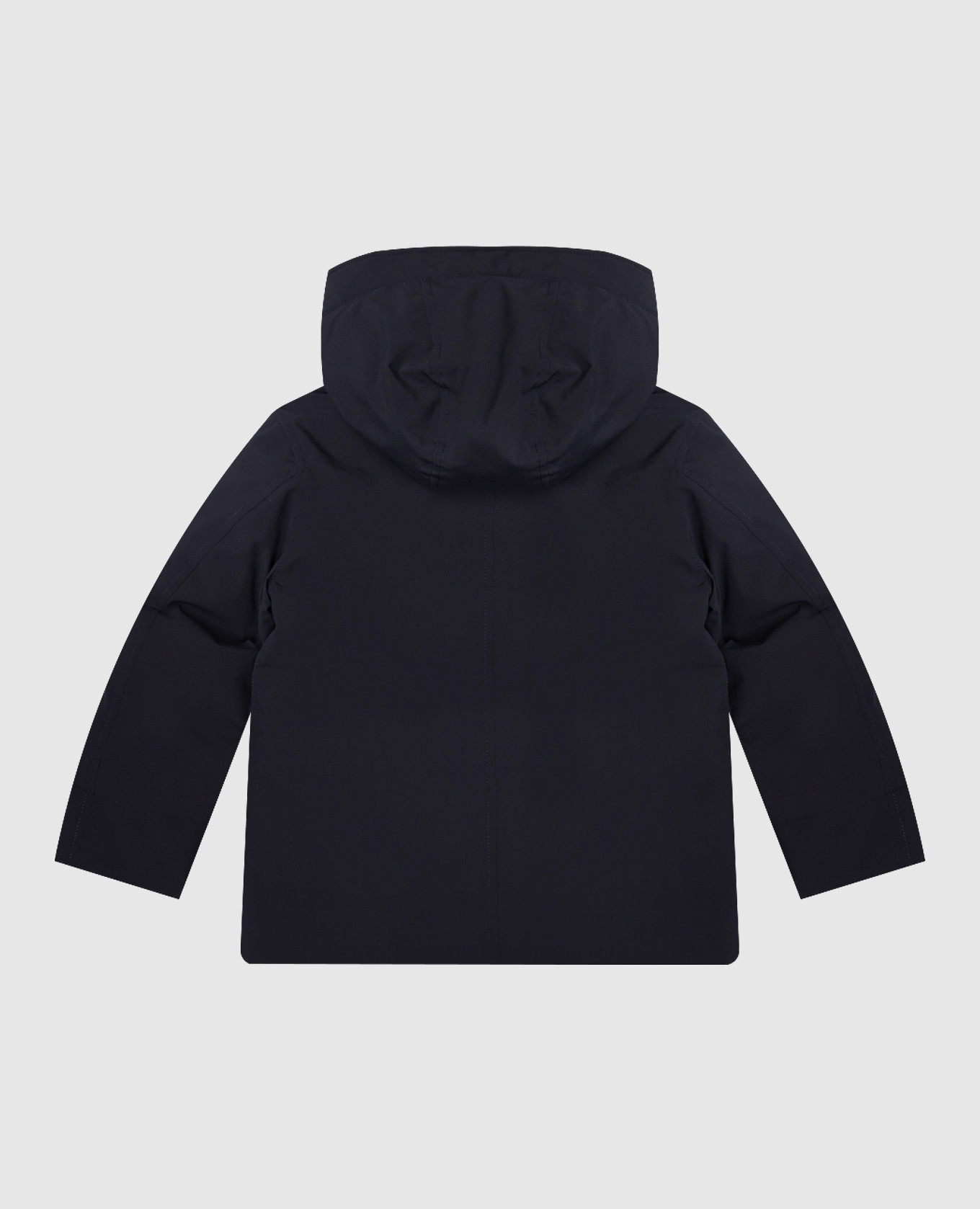 

Children's blue down jacket with logo patch Stone Island