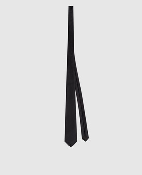 Saint Laurent Black silk tie 8216383Y011m