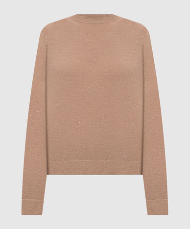 Beige sweater with wool