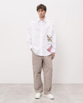 Off-White White shirt with Dream print 44MGE04XZ26F005