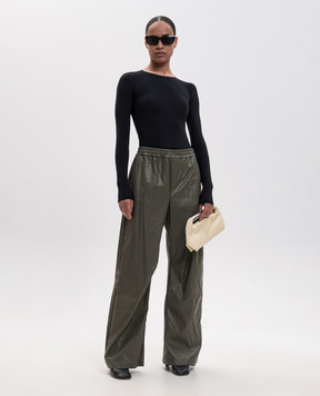 Maison Margiela MM6 Black bodysuit with logo print S52NA0075S20518