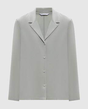 Max Mara PAEDO green silk shirt MXPAEDO