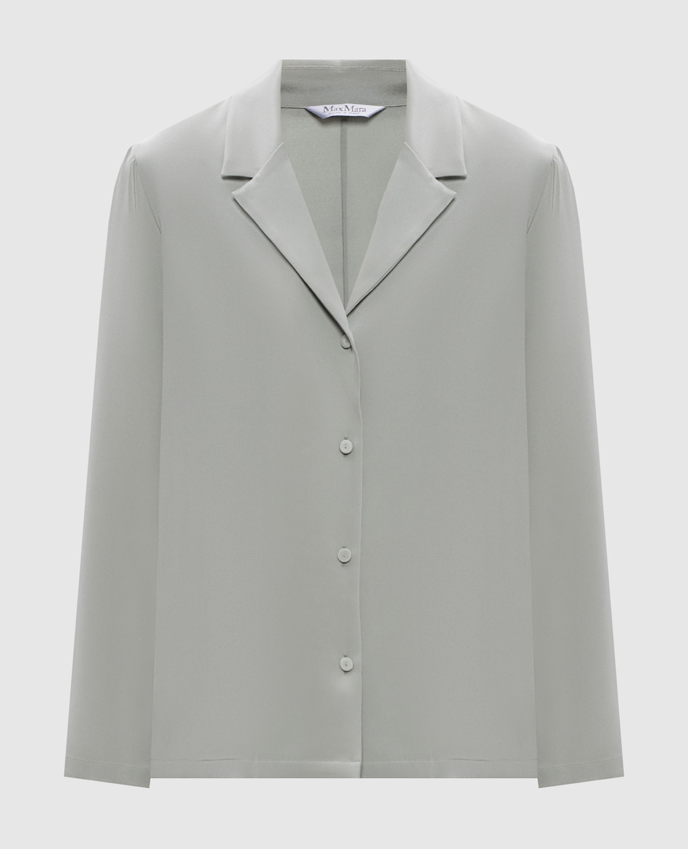 PAEDO green silk shirt