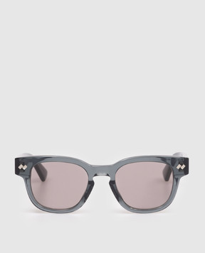 Bottega Veneta Grey Intrecciato Panthos Sunglasses 861359V2Q30