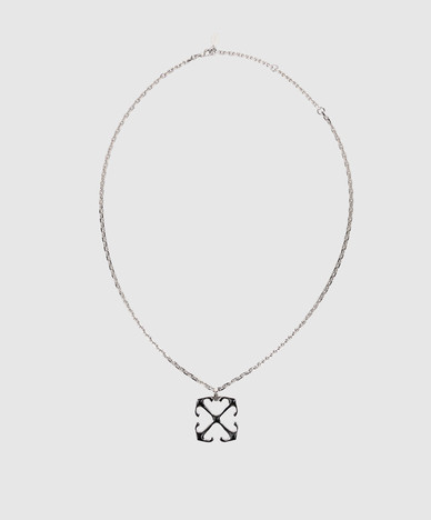 Silver chain with emblem