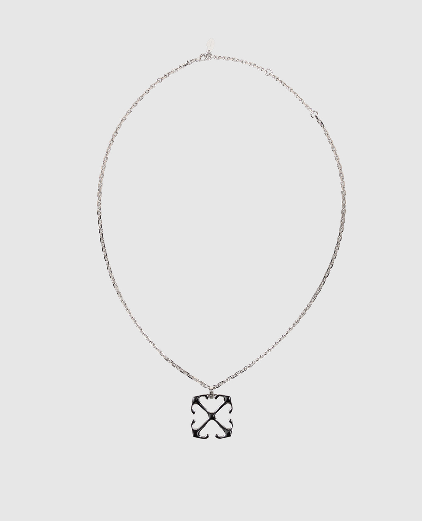 Silver chain with emblem