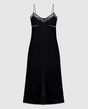 Ermanno Scervino Black dress with lace D482Q728APOKP