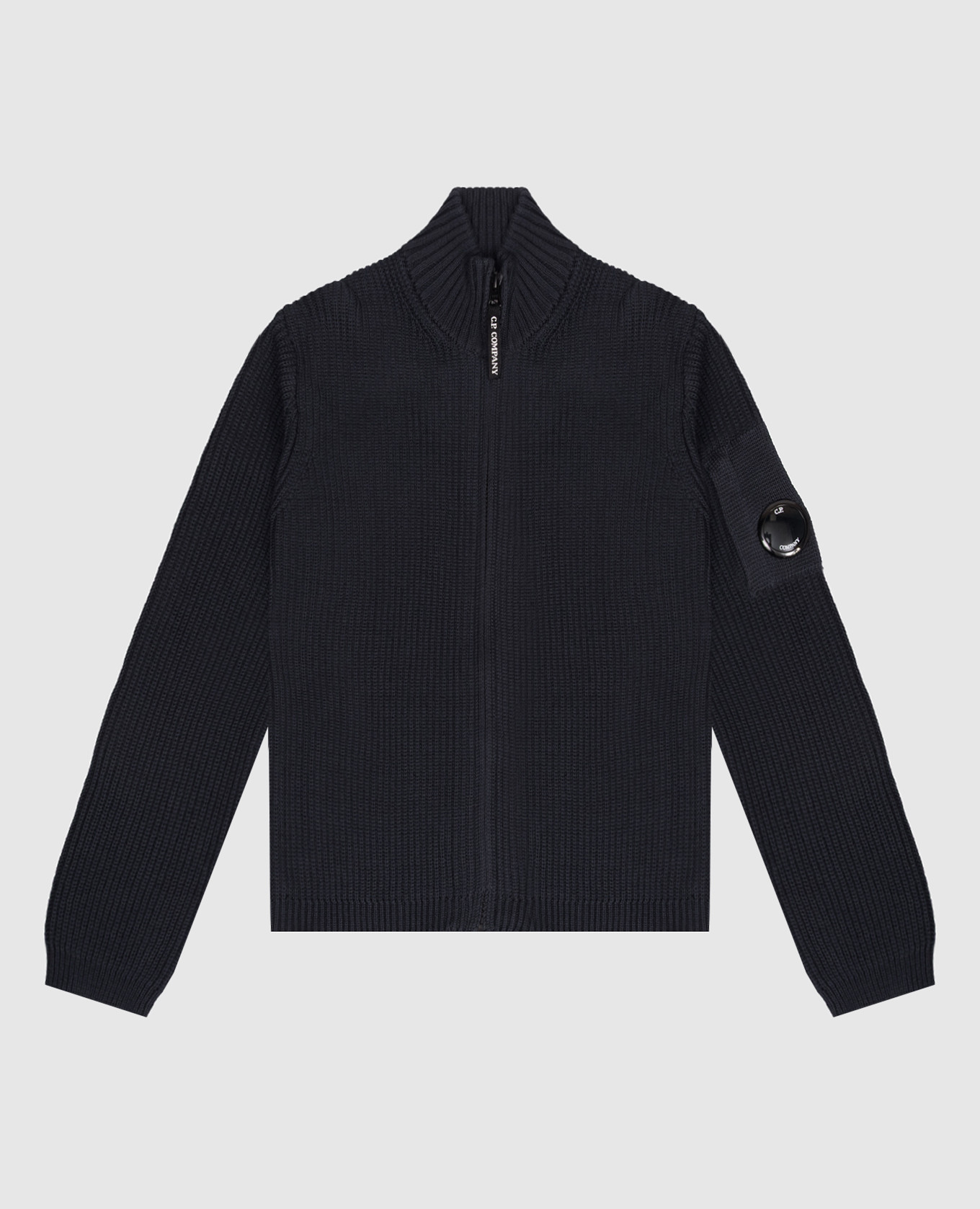 

Children's blue cardigan with patch C.P. Company