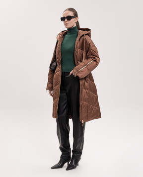 Twinset Brown long jacket 262TT2020