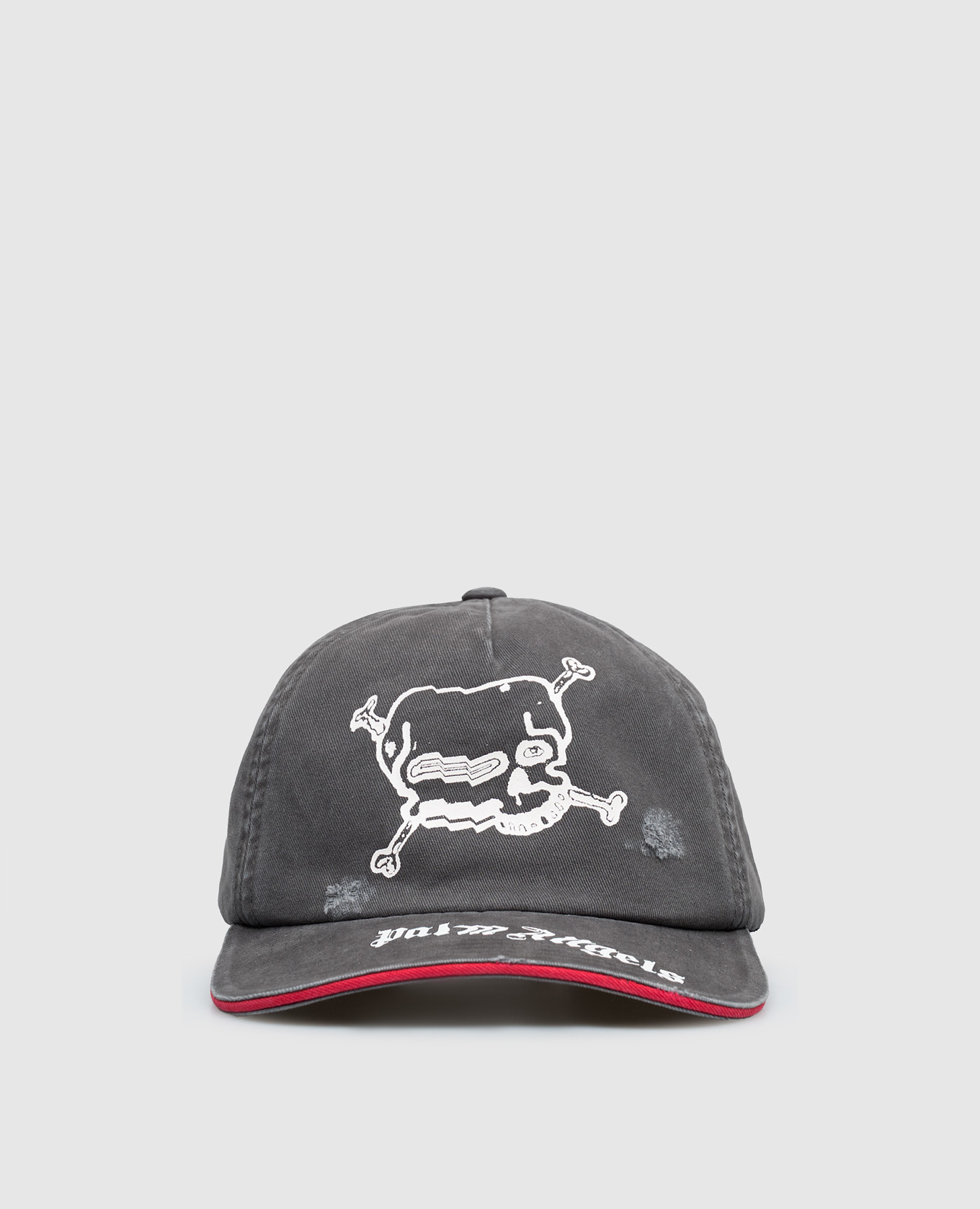

Gray cap with print Palm Angels, Grey