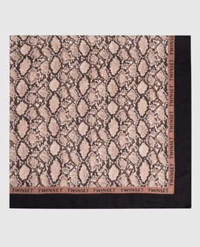 Twinset Beige printed scarf 262LI4BRR