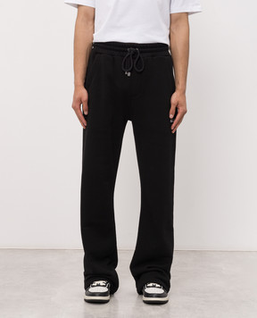 AMIRI Black sweatpants with logo print AM326PA005