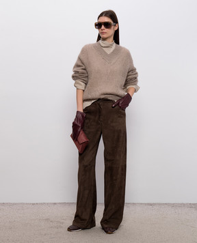 Brunello Cucinelli Beige wool pullover MLC349302P