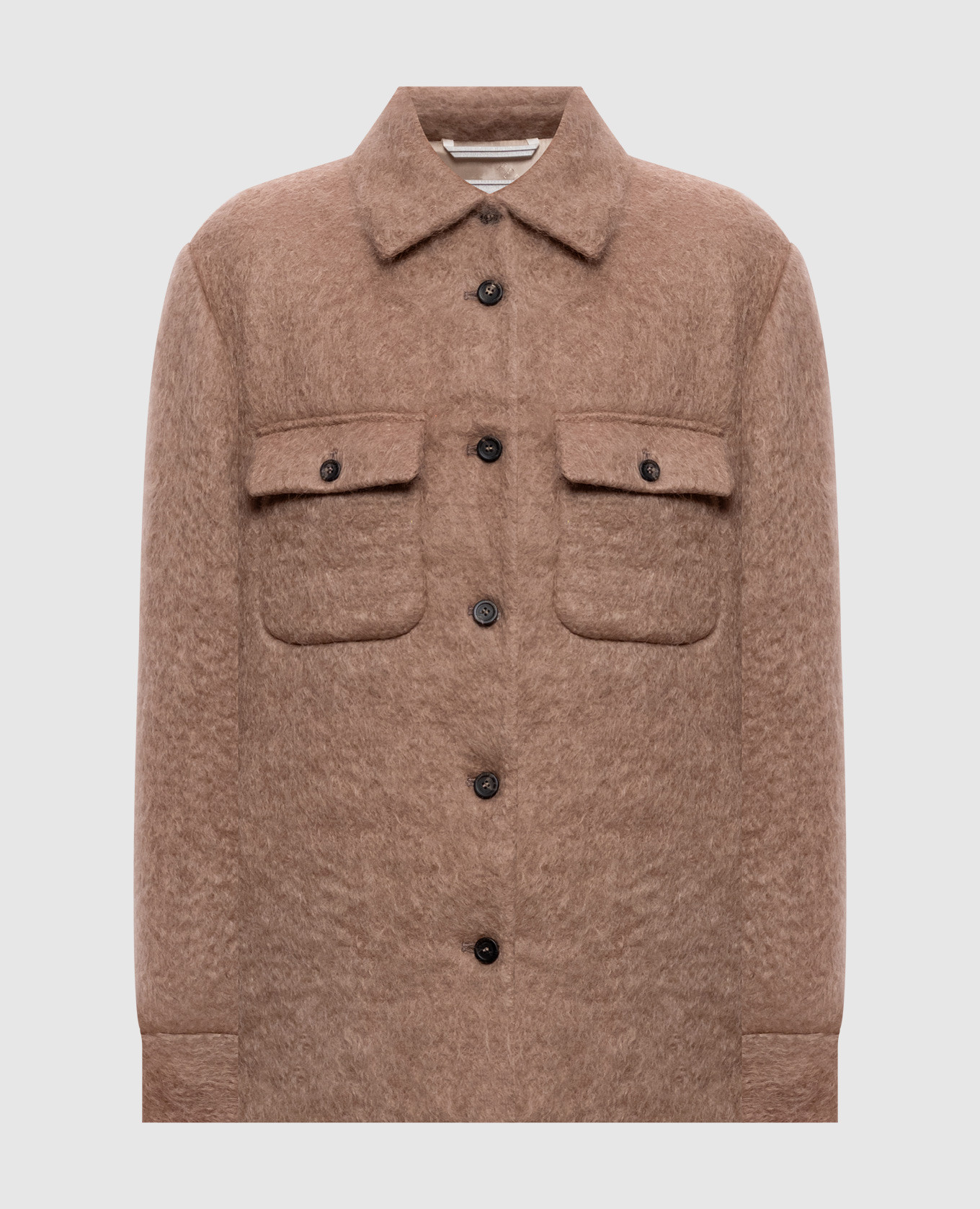 Brown jacket with wool
