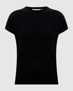 Max Mara Sportmax SAMBA black ribbed top SPXSAMBA