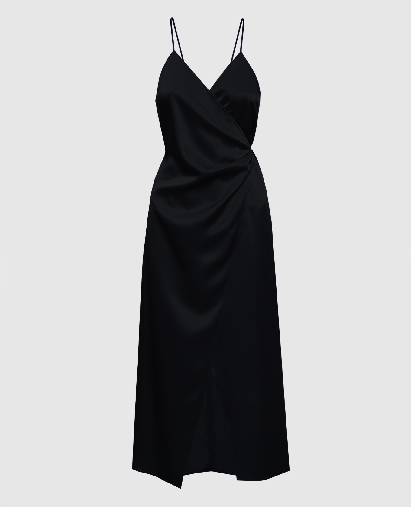 

Black midi dress Apron with a smell SSHEENA