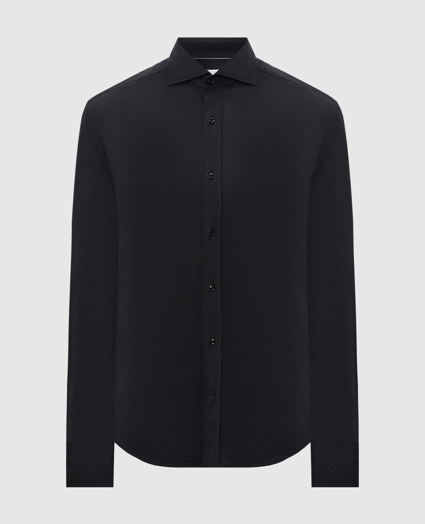 Black shirt with silk