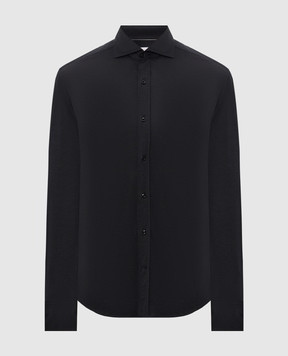 Brunello Cucinelli Black shirt with silk MH8366686