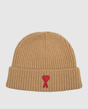 Ami Paris Children's brown wool hat KBO011018
