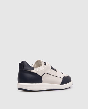 Stefano Ricci White leather sneakers with monogram UZ34G6675WY