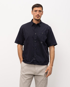 C.P. Company Blue short-sleeved shirt MSH224A110349G
