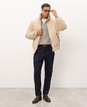 Brunello Cucinelli Beige cashmere sports jacket M2223246G
