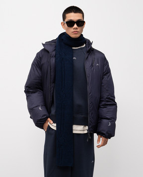 A Cold Wall Blue wool scarf ACWUA227